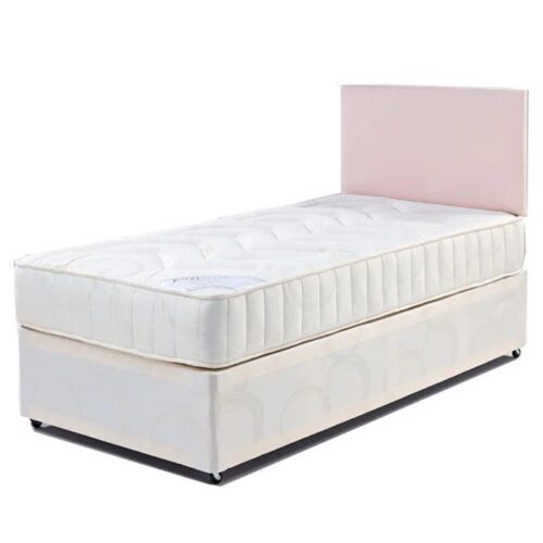 Plain Fabric Divan Bed Single Size