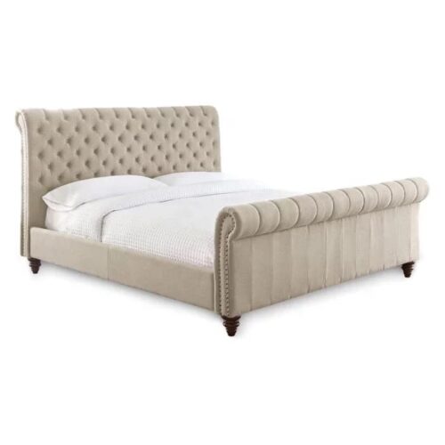 Chesterfield Luxury Bed Frame , Cream